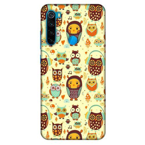 Baykuşlar (28) Desenli Silikon Kapak Telefon Kabı Xiaomi Redmi Note 8 Kılıf