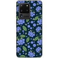 Frutix Blueberry 01 Samsung Galaxy S20 Ultra Kılıf Desenli Silikon