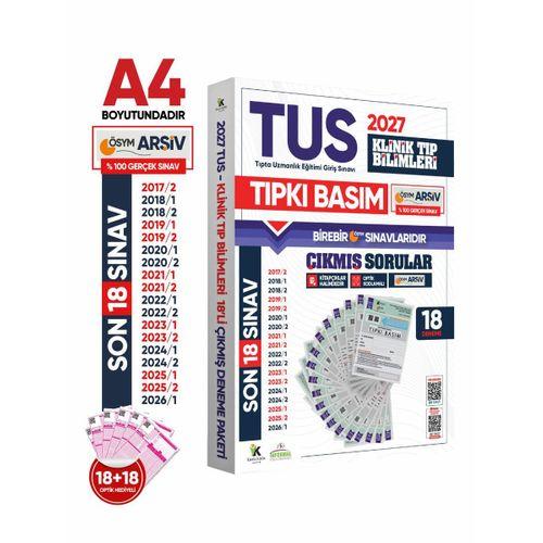 2027 TUS Klinik Tıp Bilimleri ÖSYM Çıkmış Soru Tıpkı Basım Son 10 Yıl 18li Deneme Kitapçığı