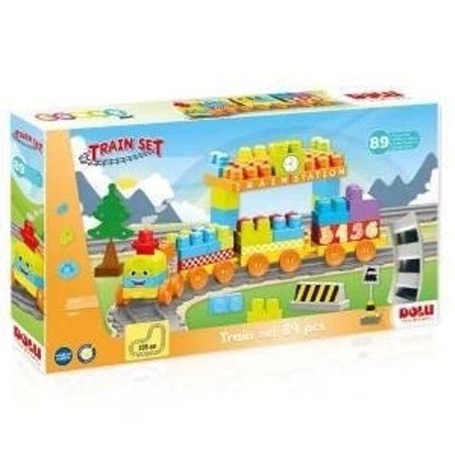 Eğitici Çocuk Dolu 89 Parça Tren ve Yol Set