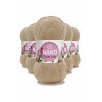5 Adet Cotton Lüks Yelek Tunik Kazak Bluz Hırka İpi Yünü Camel 97582
