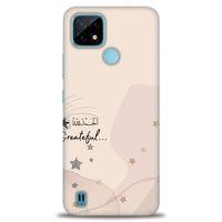 Realme C21 Kılıf HD Baskılı Kılıf - Greateful + Tam Ekran Koruyucu