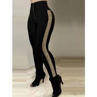 Kadın Yüksek Bel Yan şerit Detaylı Dalgıç Tayt