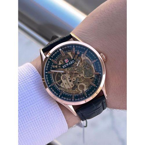 Reward Otomatik Deri Kordon 5 Atm Suya Dayanıklı Erkek Kol Saati VS.BLKT.0615