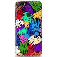 Huawei Y7 2018 Kılıf HD Baskılı Kılıf - Karalama + Tam Ekran Koruyucu