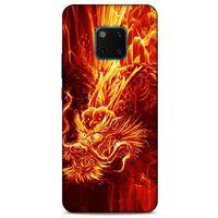 Huawei Mate 20 Pro Kılıf Dragons (12) Koruyucu Silikon Ateş Ejderhası
