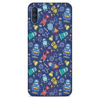 Retro (7) Desen Telefon Kılıfı Renkli Samsung Galaxy A11 Kılıf
