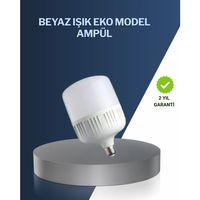 Uzun Ömürlü Şarjlı Led Ampul 30 Watt Güçlü Aydınlatma