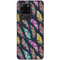 Samsung Galaxy S20 Ultra Kılıf Desenli Özel Seri Tüyler (13) Silikon Kap