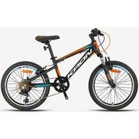 Kron XC75 20 Jant Erkek Çocuk Bisikleti Mat Siyah-Beyaz/Turuncu Mavi