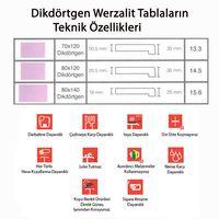 Dockers Klasik Katlanır Masa 80x140 cm - (Werzalit, Wermodin ve Allzalit Tabla) - Edgy Wood