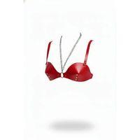 Kırmızı Göğüs Harness Konik Kesim Zımba Detaylı - Brf1380