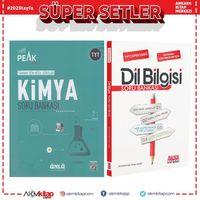Ünlü Yayıncılık TYT Kimya Best Peak ve AKM Dil Bilgisi Soru Bankası Seti 2 Kitap