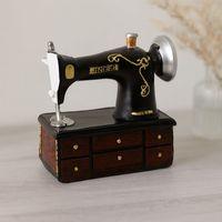 Vintage dikiş makinesi biblo - reçine 20x15x8.5 cm