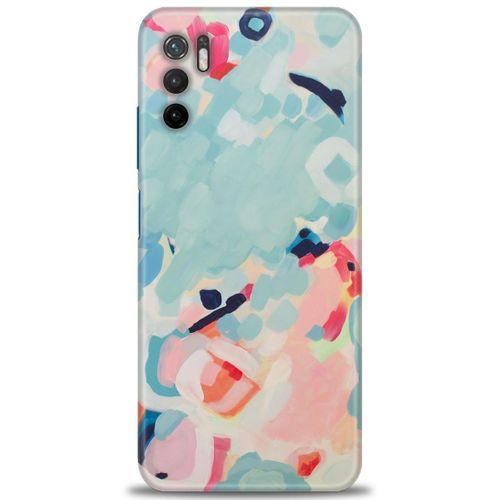Xiaomi Redmi Note 10 5G Kılıf HD Baskılı Kılıf - Mavi + Tam Ekran Koruyucu