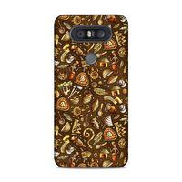 LG Q60 Kılıf Maskeli Balo Doodle Arka Kapak Silikon Koruma Full Koruyucu