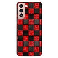 Lopard Samsung Galaxy S21 Uyumlu Kılıf Patchwork (47) Crystal Flex Kılıf