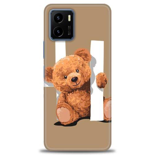 Vivo Y15S Kılıf HD Baskılı Kılıf - Teddy Hı + Tam Ekran Koruyucu