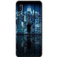 MRCİLETİSİM Samsung Galaxy A02 Kılıf Baskılı Kapak - Şehir Manzarası +Tam Ekran Koruyucu