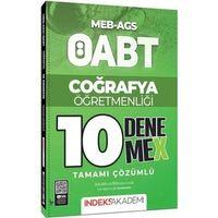 ÖABT MEB AGS Coğrafya Öğretmenliği 10 DenemeX Çözümlü İndeks Akademi