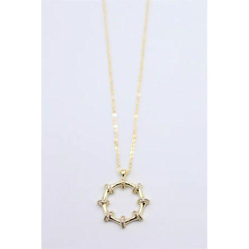 Taşlı Kolye - Altın