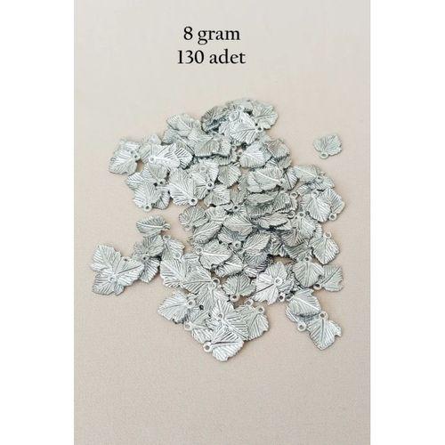 Oya Abiye Bileklik Kolye Pleksi Metalik Plastik Pul Gümüş Renk 8 gram 130 adet - BNC507