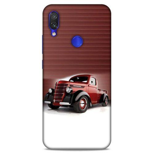 Lopard Xiaomi Redmi Note 7 Uyumlu Kılıf PickUpX (47) Crystal Flex Kılıf Metalik Kırmızı