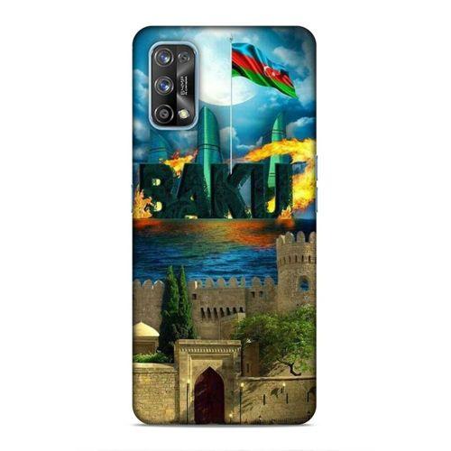 Realme 7 Pro Uyumlu Kılıf Azarbaijan (50) Shockproof Kılıf Bakü Simgeler