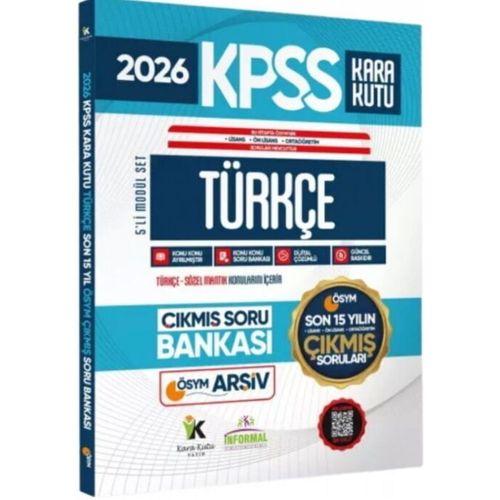 2026 FULL KPSS Lisans Önlisans Ortaöğretim Türkçe nin Kara Kutusu ÖSYM Çıkmış Soru Bankası Son 15 Yıl İnformal Yayınları