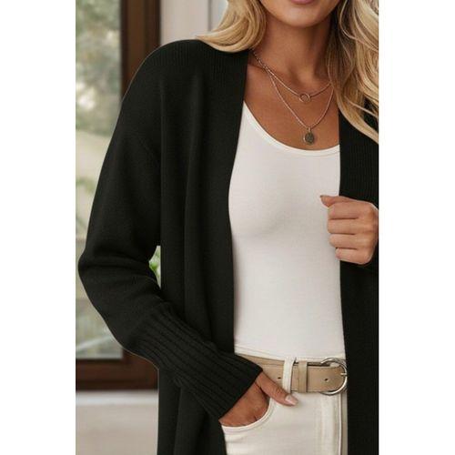 Kadın Uzun Kollu önü Açık Triko Hırka