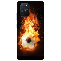Lopard Samsung Galaxy S10 Lite Uyumlu Kılıf FireX (36) Glitter Kılıf Futbol Topu