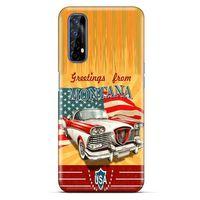 Retro (13) Desen Silikon Kap Renkli Oppo Realme 7 Kılıf