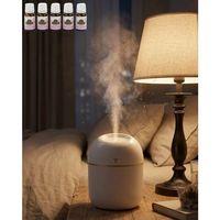 Araç Ve Ofis İçin Mini Nemlendirici 5 Esans Hediyeli Usb Led Işıklı Buhar Makinesi