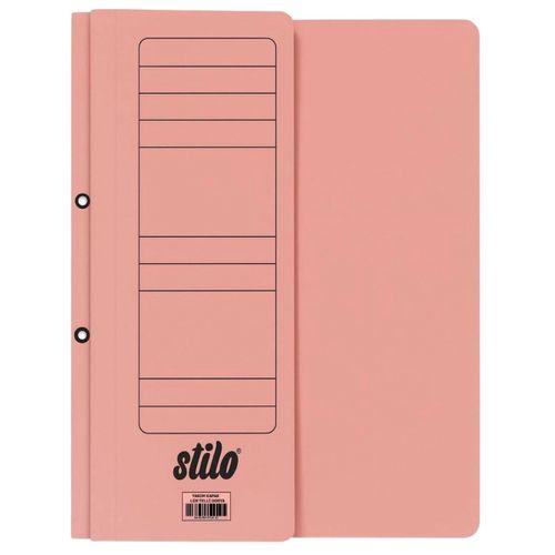 STİLO LUX YARIM KAPAK TELLİ DOSYA ( PEMBE ) ( 10 ADET )