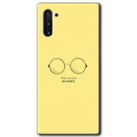 Galaxy Note 10 Kılıf HD Desen Baskılı Arka Kapak - Be Honest + Kırılmaz Cam