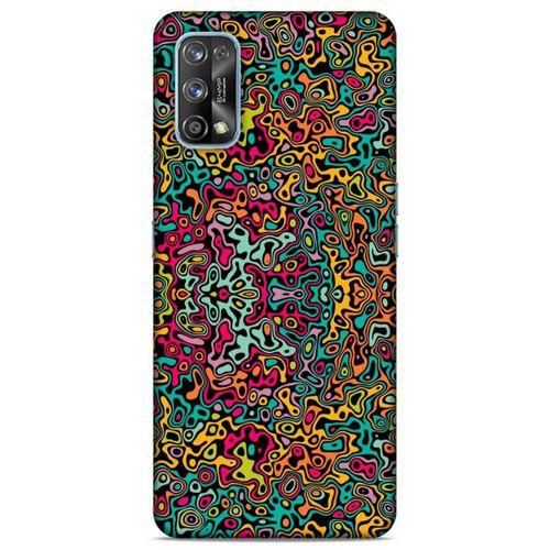 Lopard Oppo Realme 7 Pro Uyumlu Kılıf Soyut Sanat (30) Desenli Silicone Case