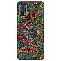 Lopard Oppo Realme 7 Pro Uyumlu Kılıf Soyut Sanat (30) Desenli Silicone Case