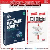 Ünlü Yayıncılık TYT Matematik Geometri Best Peak ve AKM Dil Bilgisi Soru Bankası Seti 2 Kitap