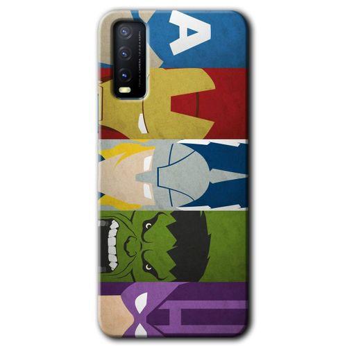 Vivo Y20s Kılıf HD Desen Baskılı Arka Kapak - Avengers-1