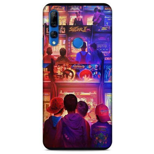 Retro (33) Desen Hybrid Kılıf Renkli Huawei Y9 Prime 2019 Kılıf
