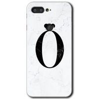 Potkal Hediye Fabrikası General Mobile GM 9 Pro Kılıf HD Desen Baskılı Arka Kapak - Beyaz Mermer Desenli Ö Harfi