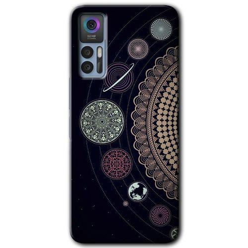 TCL 30 Kılıf HD Desen Baskılı Arka Kapak - Gezegen Döngüsü