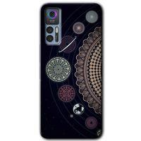 TCL 30 Kılıf HD Desen Baskılı Arka Kapak - Gezegen Döngüsü