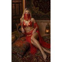 Kadı Kaliteli Peçeli Seksi Dansöz Kostümü Erotik Çekici Çengi Fantezi Oryantal Asena Kıyafeti