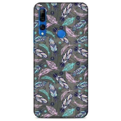 Huawei Y9 Prime 2019 Kılıf Desenli Özel Seri Tüyler (6) Silikon Kılıf