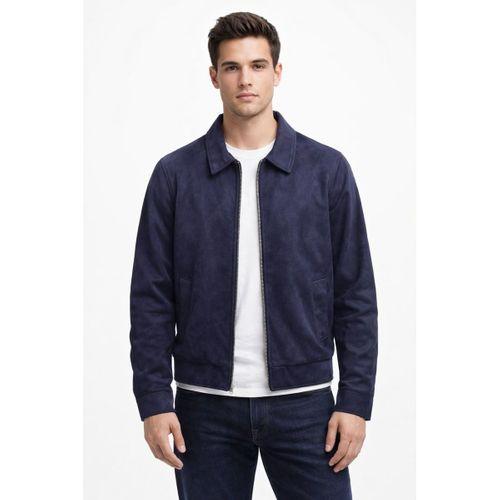 Erkek Siyah Regular Fit Mevsimlik Süet Spor Mont BGL-ST05013