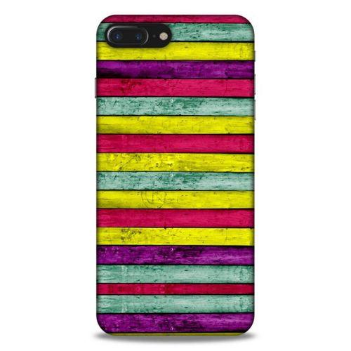 Lopard Apple Iphone 7 Plus Uyumlu Kılıf Wood'X (30) Silicone Case Desenli