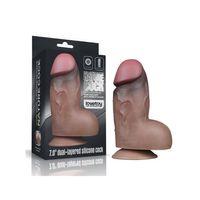 7.0 İnç Dual Layered Platinum Silicone Cock