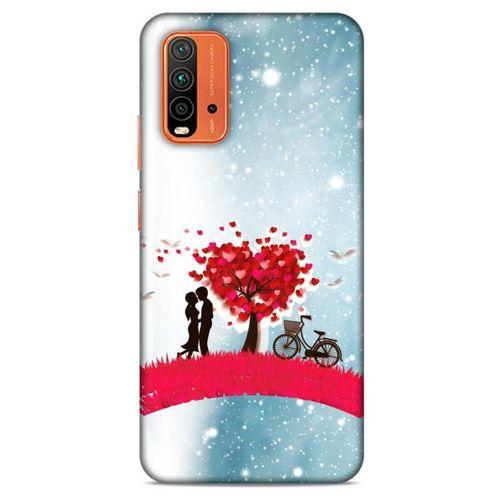Lopard Xiaomi Redmi Note 9 4g Uyumlu Kılıf Bahar (20) Koruyucu Kılıf Kalpli Ağaç