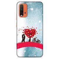 Lopard Xiaomi Redmi Note 9 4g Uyumlu Kılıf Bahar (20) Koruyucu Kılıf Kalpli Ağaç